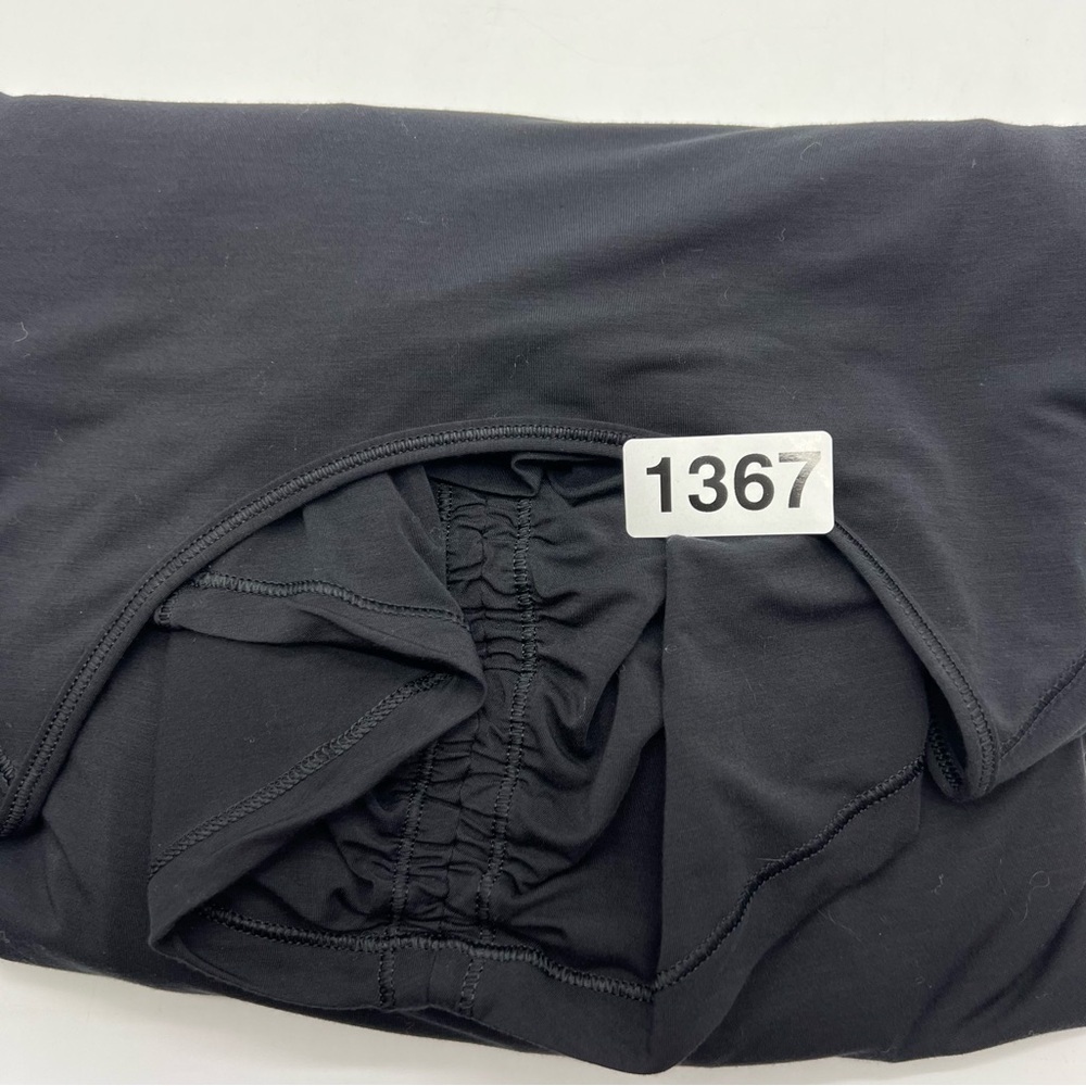 Lululemon Deep Stretch Long Sleeve Cinch MicroModal top Black Women Med 6/8 - Picture 10 of 11